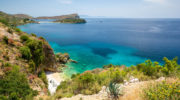 beautiful view on Porto Palermo in Albania