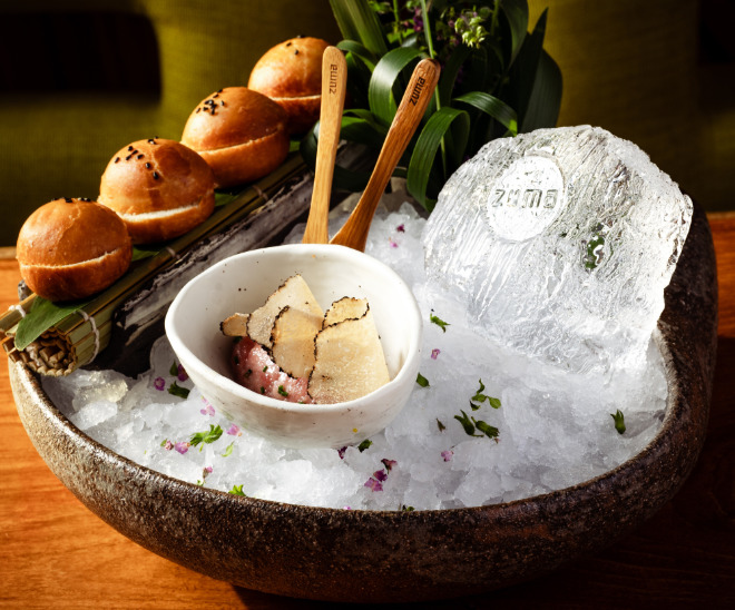 Zuma Chu Toro Tartare mit Miso Bun und Trüffel. Fotocredit: 