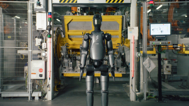 Humanoide Roboter Figure 02 im BMW Group Werk Spartanburg 