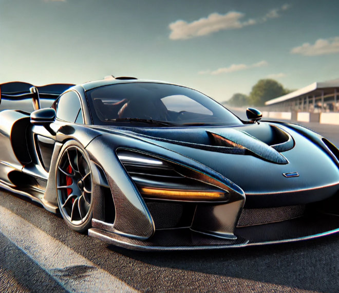 Ein KI-Bild vom Supersportwagen McLaren P15 Senna