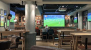 Restaurant-mit-XXL-TV