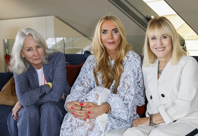 Giulia & Romeo Lunch (v.l.n.r.): Martine Dornier-Tiefenthaler, Daniela Brunner und Patricia Riekel. Fotocredit: Isa Foltin/ Getty Images
