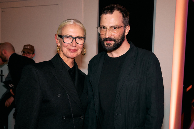 Christian Arp mit Martin Niklas Wieser beim MFA Award Event. Fotocredit: Markus Wachter