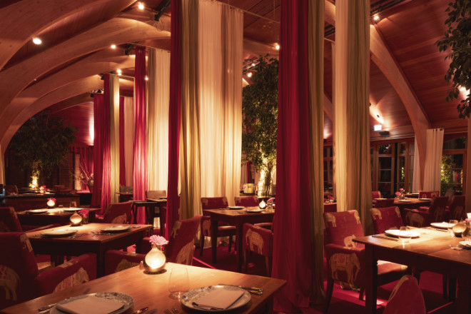 Restaurant Fidelio im Schloss Elmau. Fotocredit: Daniel Breidt