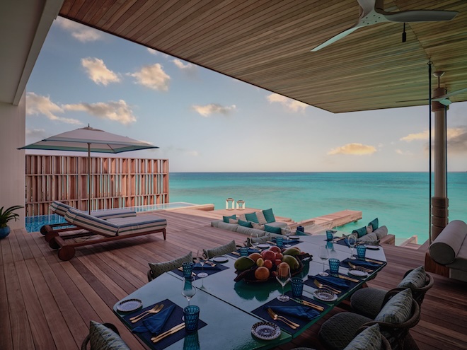 Jede Villa wird so konzipiert, dass sie maximale Privatsphäre bietet. .HERE dürfte damit neue Maßstäbe für exklusiven Rückzug und ungestörte Erholung setzen. Fotocredit: Georg Roske für Seaside Collection
