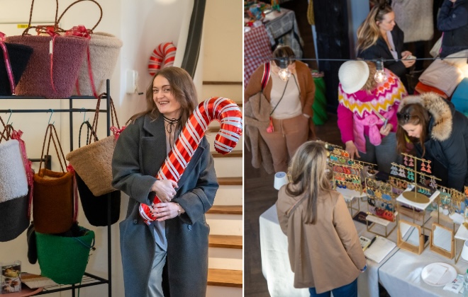 Design trifft Weihnachtszauber:Ob kuschelige Taschen, handgefertigte Accessoires oder süße Deko-Details – das X-MAS Pop-Up im Forsthaus Wörnbrunn bringt liebevoll kuratierte Geschenkideen in stilvollem Ambiente zusammen.