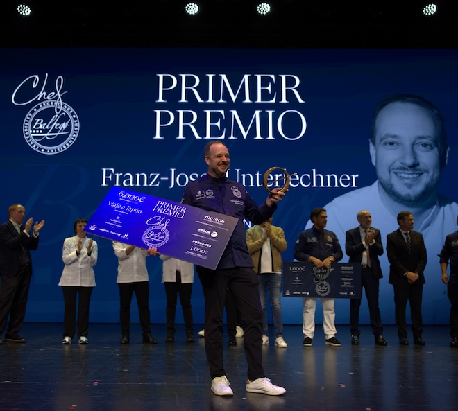 Der Münchner Küchenchef Franz-Josef Unterlechner holt als erster Deutscher den Chef Balfegó Award nach Hause.