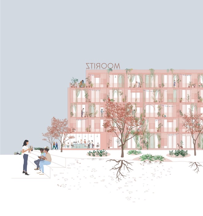 nachhaltiger Wohnungsbau München - MOORITZ in Gauting: Das Modellprojekt testet nachhaltiges Bauen mit Moorpflanzen als Baustoff - und setzt bewusst auf Fahrrad-Mobilität statt Tiefgarage.