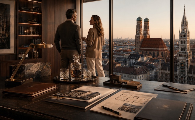 Luxusimmobilien in München sind mehr als exklusive Adressen — sie sind Familienvermögen, Verantwortung und Zukunftsstrategie. Illustration: KI-generiert; redaktionell ausgewählt von Exklusiv München