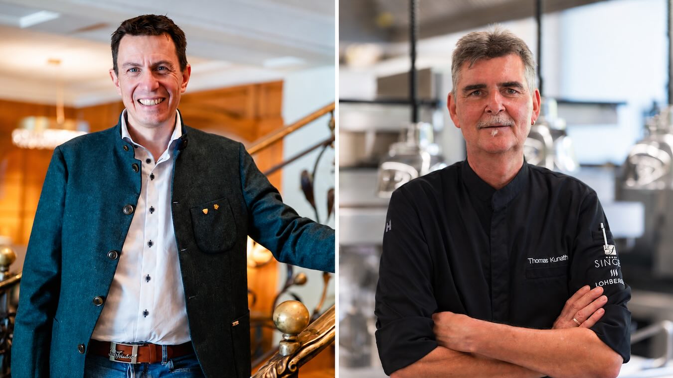 Florian Singer und Küchenchef Thomas Kunath
