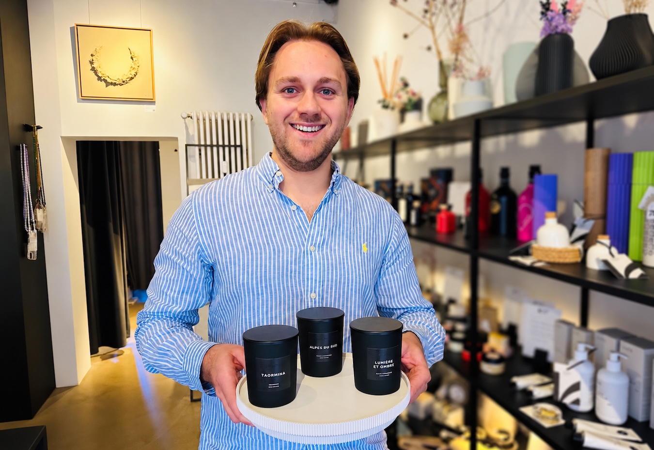 Cygnus-Atratus-Gründer Sebastian Burgmeier im Münchner Kammer Concept Store.
